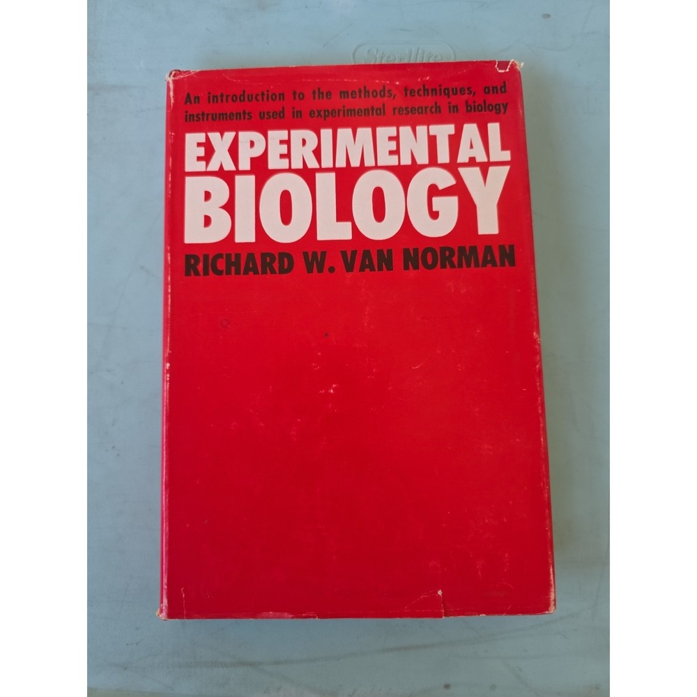 Experimental Biology Richard Van Norman 1963 1st Ed Hardcover Prentice-Hall